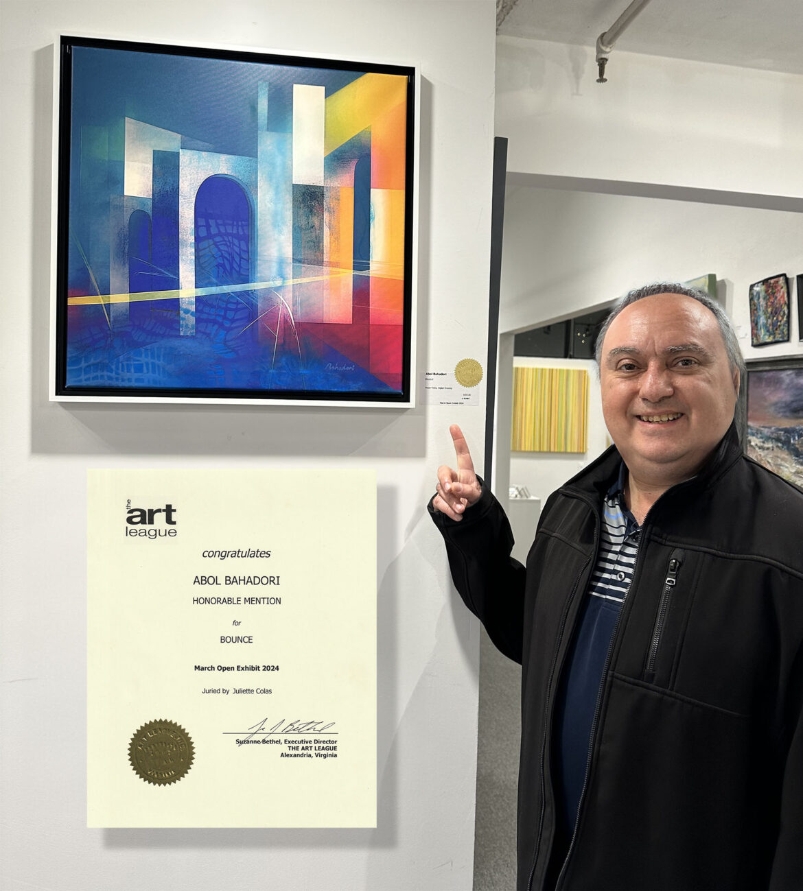 Honorable Mention Award – The Art League March 2024 Open Exhibit