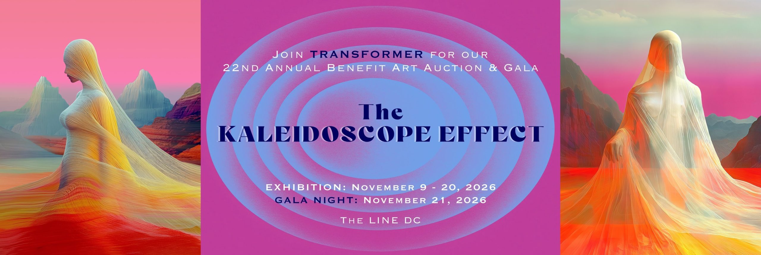 Transformer DC 2026 Gala banner with Abol Bahadori's art